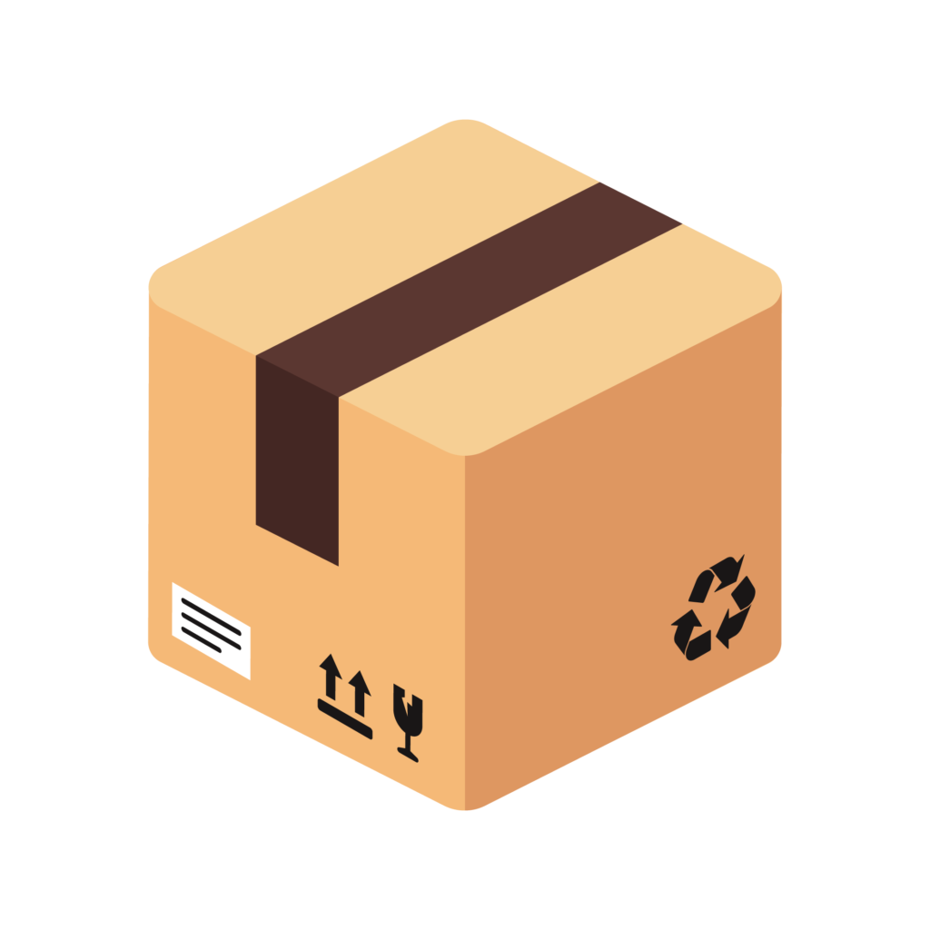 3d delivery box parcel